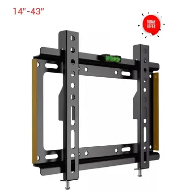 TV Wall Mount TV Stand 14"-43" Plasma Wall Bracket Steel Material Fixed Solid