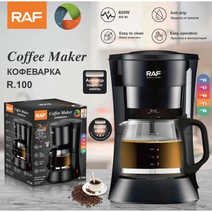 RAF R.100 Coffee Maker 600ml - 600W - Black