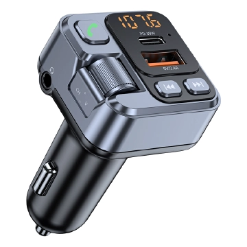 Bluetooth 5.1 Car USB Phone Charger FM Transmitter 30W PD Quick Charge