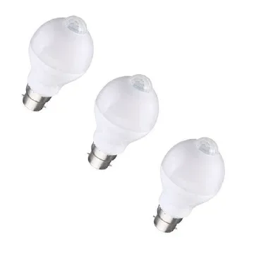 Auto PIR Motion Light Sensor LED Light Lamp Globe Bulb Pack Of 3