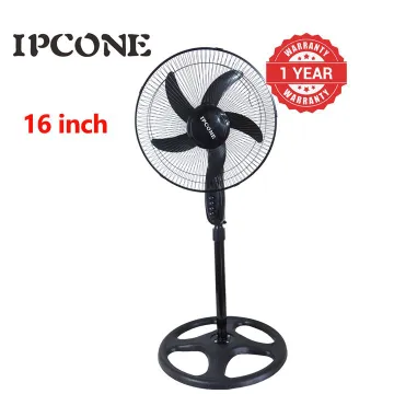IPCONE 16 Inch Stand Fan 5 Blades 3 Speed Powerful Motor Electric Floor Fan Cooling Cooler