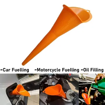 Long Neck Oil Fuel Funnel Multi-Purpose Spill Saver