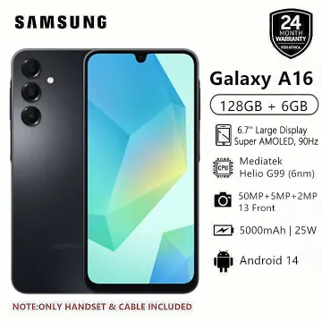 Samsung Galaxy A16 128GB+4GB 6.7" Super AMOLED 50MP Camera