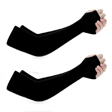 2 Pairs Arm Sleeves UV Protection Breathable UPF 50 Long Sleeves Ice Covers Men Women Adult Outdoor Sports