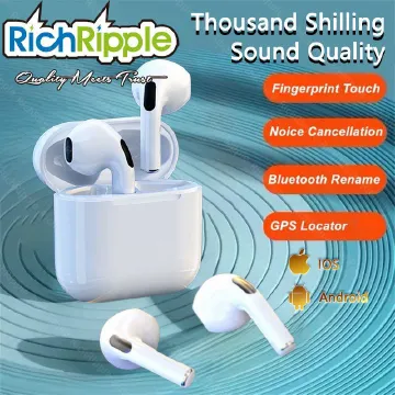 RichRipple Original Mini Size Pro 3 Small Ears TWS Macaronian Pods Pro3 Wireless Earpods Bluetooth Android iOS