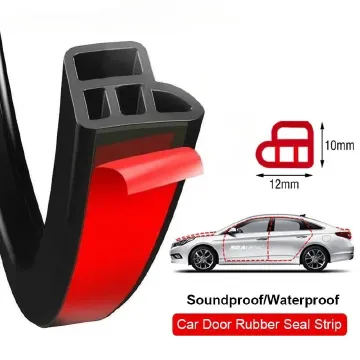 Car Door Hood Trunk Edge Sound Insulation Rubber Seal Strips