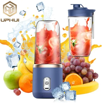 UPHUI Personal Blender Shakes Smoothies Portable Mixer Fruit Juicer USB Rechargeable 6 Blades Handheld Small Electric
