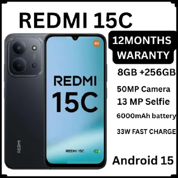 Xiaomi Redmi 15C 256GB+8GB 6.9" 120Hz LCD 50MP 6000mAh