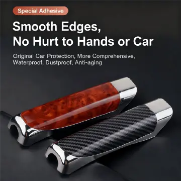 Car Handbrake Sleeve Carbon Fiber Textured Protective Cover