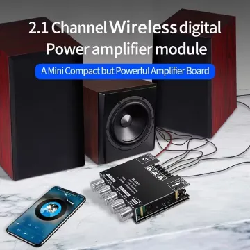 Wireless Digital Amplifier Board 2.1 Channel Anti-Reverse Connection Overheat Overcurrent Protection AUX Bluetooth HIFI Subwoofer