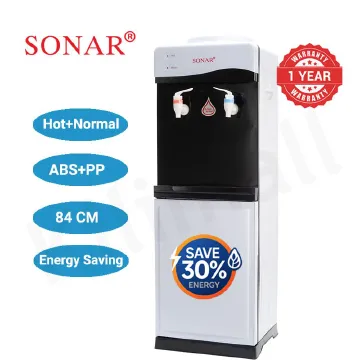 Sonar Genuine Top Loading Hot Normal Standing Water Dispenser Storage Cabinet Energy Saving 1 Year Warranty JY-001