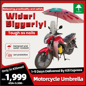 Motorcycle Umbrella Cover for Sun and Rain with Free Gift