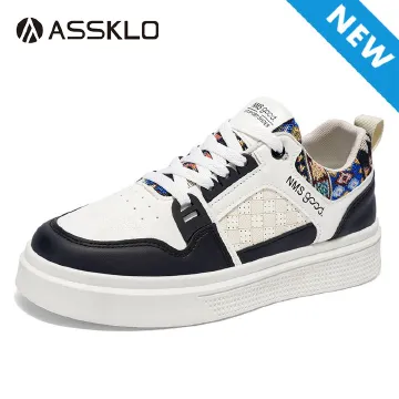 ASSKLO New Arrivals Men's Fashion Breathable Sneakers Leisure Board Shoes Flat Thick Sole Sports Casual Trendy Running Athletic Outdoor