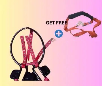 Professional Wooden Pole Climbers Safety Belt Kit Orange Nylon