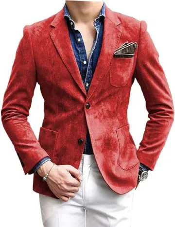 Men Fashion Casual Suit Blazer Plus Size Business Formal 2026