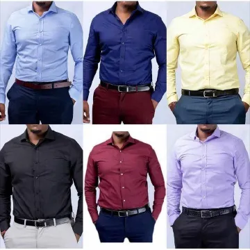 6-Pack Turkey Men Official Shirts Premium Slim Fit Cotton