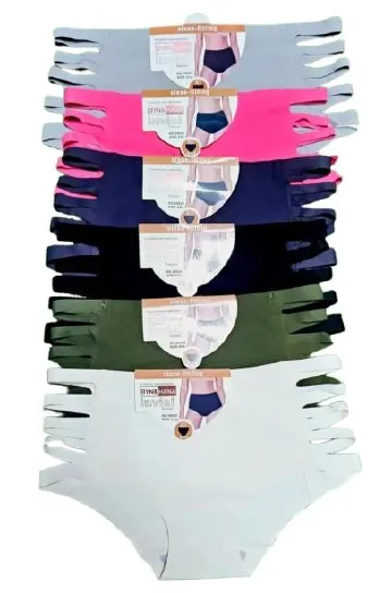 Aztas Womens 6pcs Seamless Bikini Soft Stretch Comfort Everyday Sexy Underwear Set