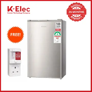 K-ELEC Single Door Fridge 90L 36 Months Warranty KR14-SDC-KSC Energy Efficient Compact Fridge Freezer Compartment