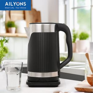 AILYONS FK-0310 Stainless Steel 2.2L Electric Water Kettle-Black