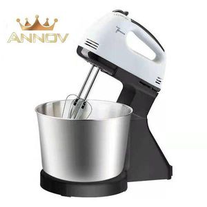 Annov 7-Speed Portable Hand Mixer With Bowl