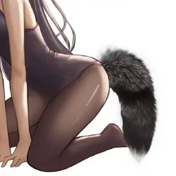 16 inches Long Fox Tail Metallic Butt Plug Anal Plug Role Play