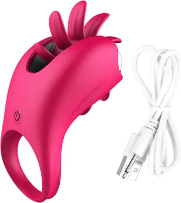 360 Rotation Oral Vibrator Ring 10 Modes G-Spot Clitoris